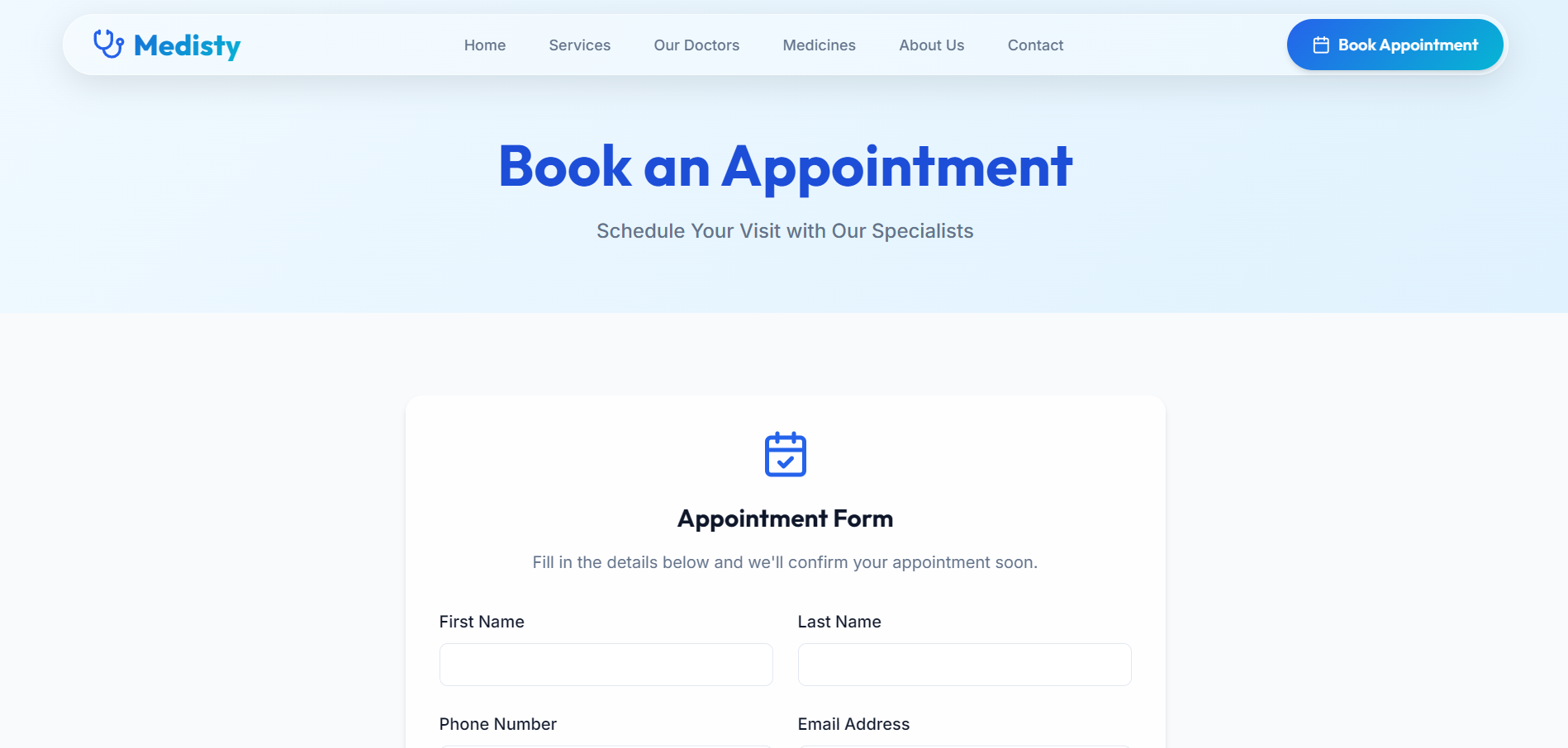 Appointment Form